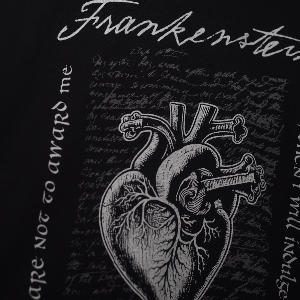 Frankenstein movie T-shirt Gothic Graphic Tee Comfort Colors - Picture 3 of 3